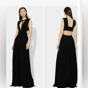 Proenza Schouler Black Cutout Gown - 0